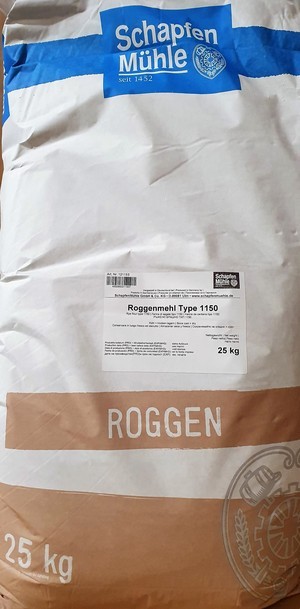 ROGGENmehl Type 1150 -farina de sègol- 