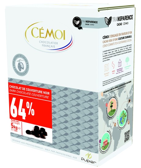 Cobert. Pura Negra CÉMOI 64% 5Kg Cobert. Pura Negra CÉMOI 64% 5Kg