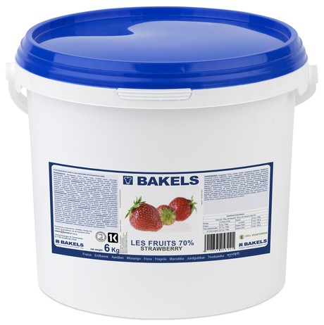 Les Fruits Strawberry 70% 6Kg - Maduixa Bakels Les Fruits Strawberry 70% 6Kg - Maduixa Bakels