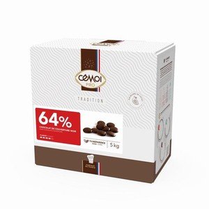 Cobert. Pura Negra CÉMOI 64% 5Kg
