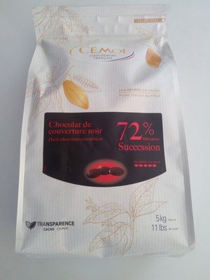Cobert. Pura Negra CÉMOI 72% 5Kg