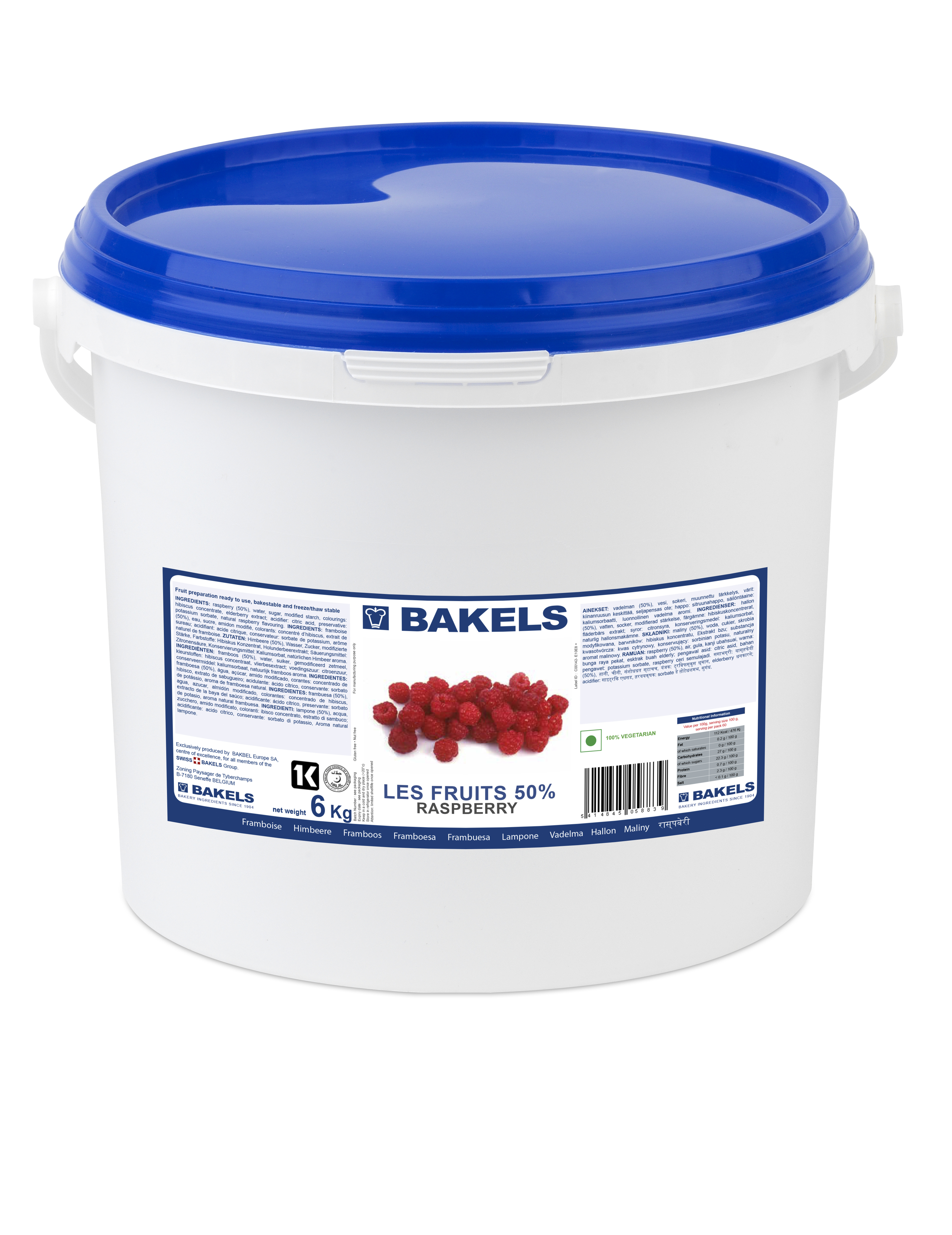 Les Fruits Raspberry 50 6Kg Gerds Bakels de Melmelades Tal Com Pinta